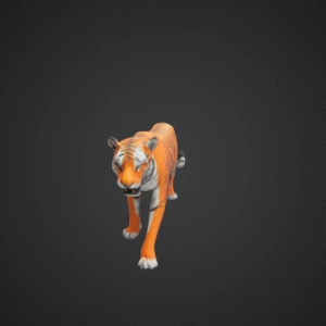 Realistic Rigged Bengal Tiger