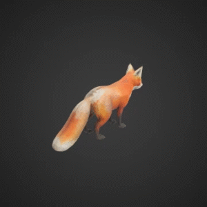 Realistic Rigged Red Fox