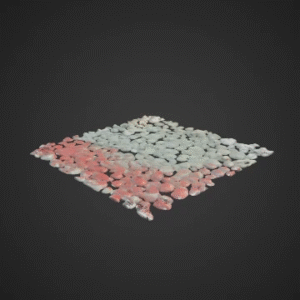 Flowing River with Pebbles