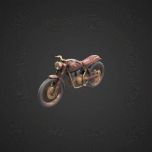 Retro-Futuristic Motorcycle