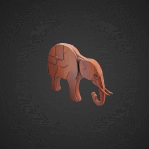 Wooden Puzzle Elephant