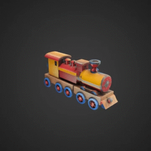 Vintage Wooden Toy Train