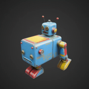 Retro Tin Robot Toy