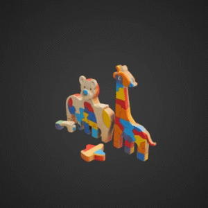 Classic Wooden Puzzle Set
