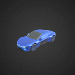Futuristic Electric Car