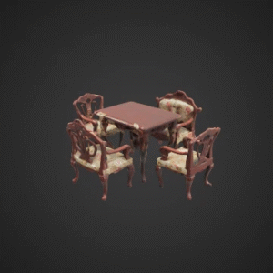 Detailed Dollhouse Miniature Furniture Set